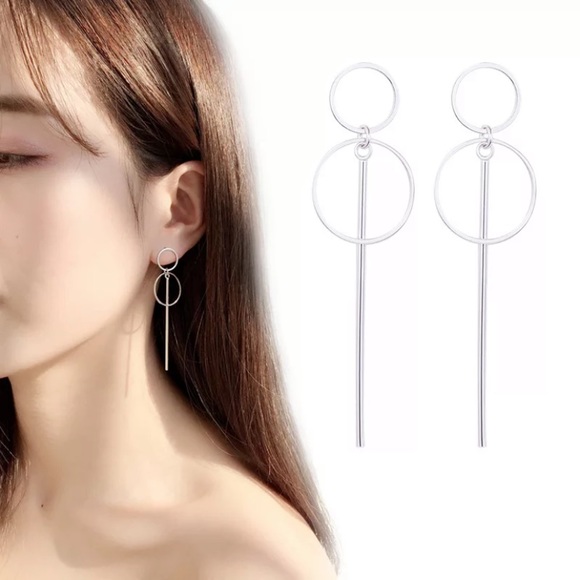 Jewelry - Unique Circle Bar Earrings 2 for $12